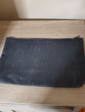 Black Zip Pouch - Sleek Travel & Accessory Organizer